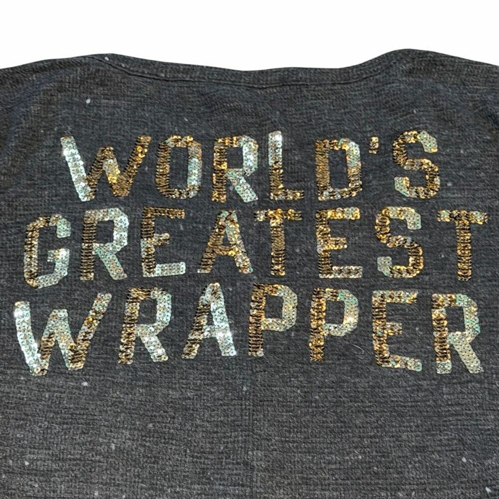PINK VICTORIA’S SECRET Women’s Gray “Worlds Best Wrapper” Thermal One Piece Paja - Picture 7 of 9